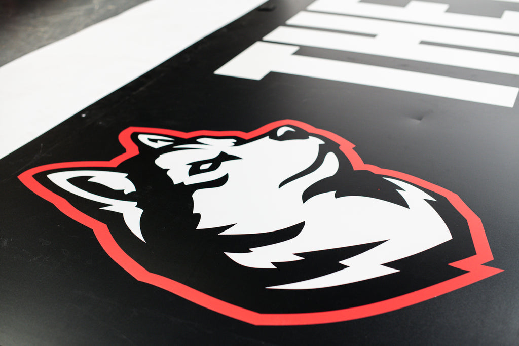 Matthews Arena “The Dog House” Student Section Banner