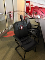 Press Box Game Used Northeastern-Branded Seats