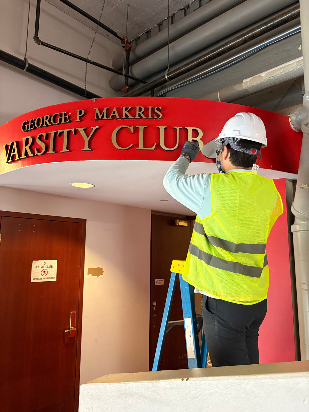 Makris Varsity Club Entrance Letters