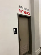 Men's Lobby Restroom Sign
