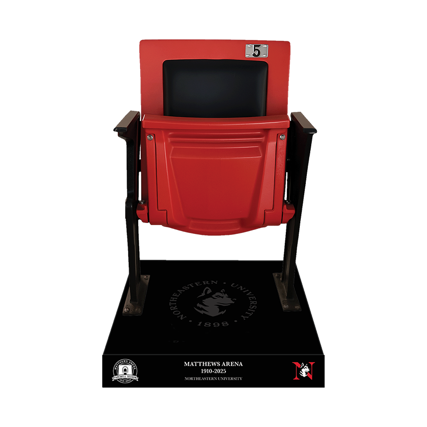 Matthews Arena Stadium Seat with Exclusive Commemorative Base