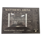 Matthews Arena Artistic Print with Game-used Plexiglass