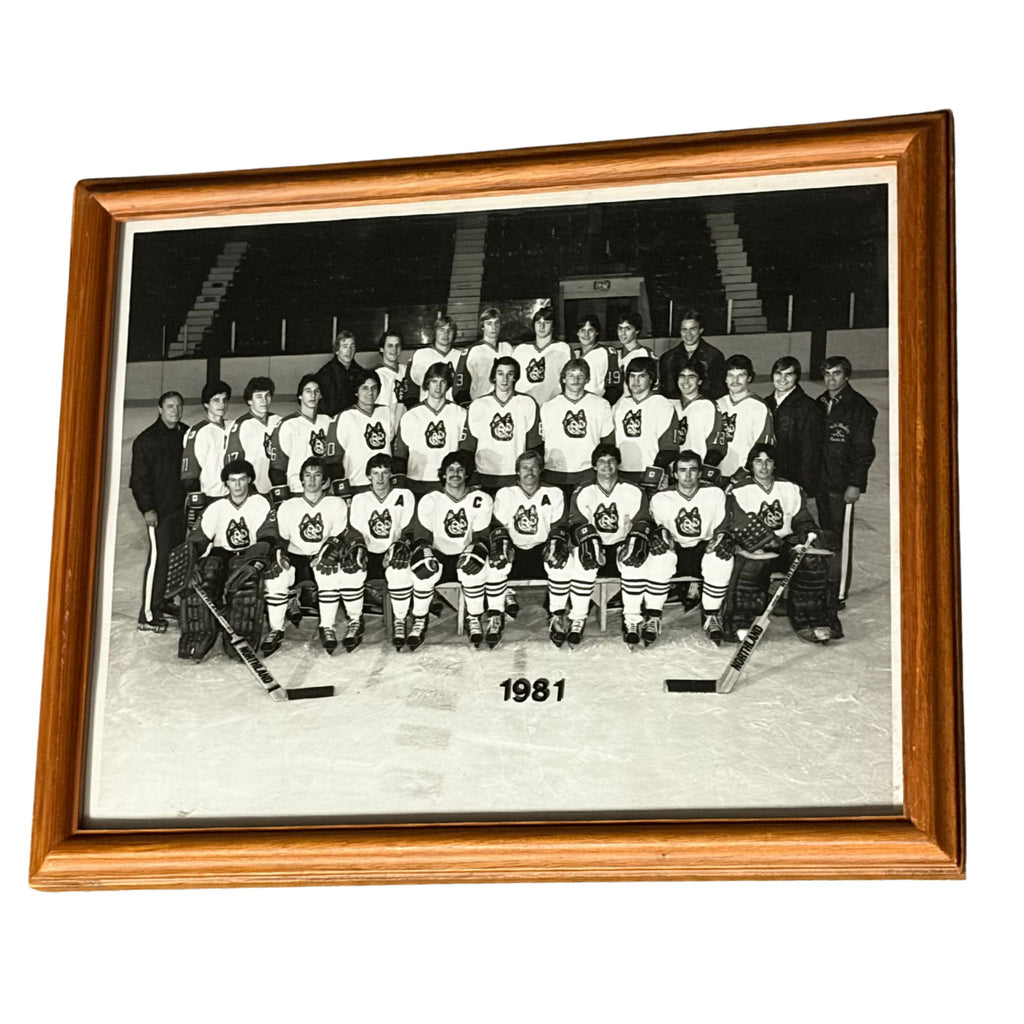 1981 Northeastern Team Hockey Framed Photograph
