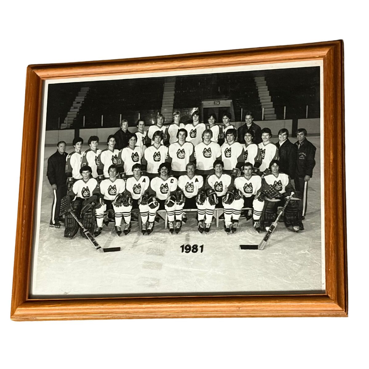1981 Northeastern Team Hockey Framed Photograph