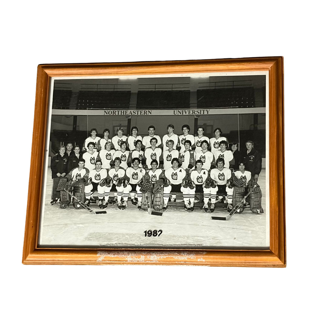 1982 Northeastern Team Hockey Framed Photograph