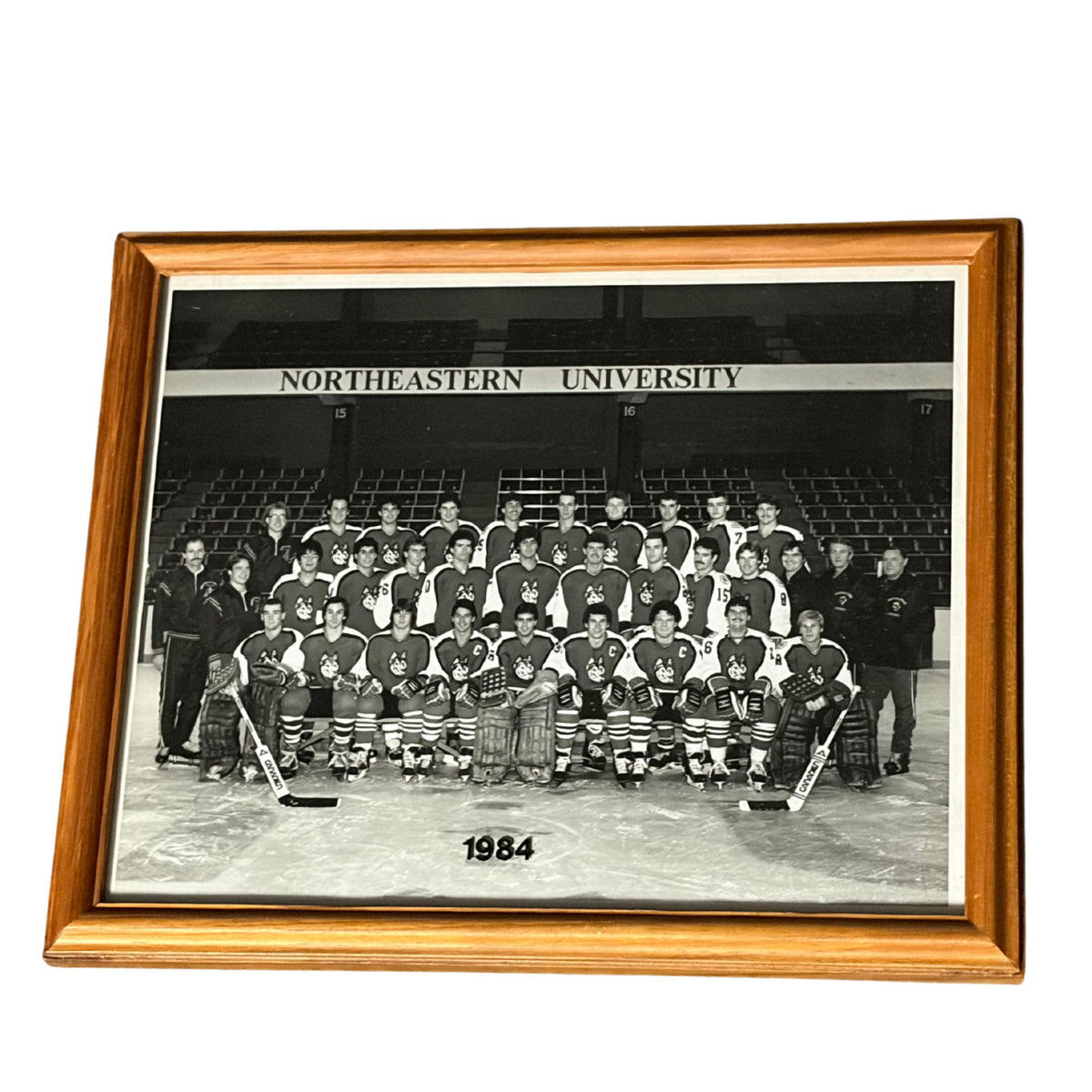 1984 Northeastern Team Hockey Framed Photograph