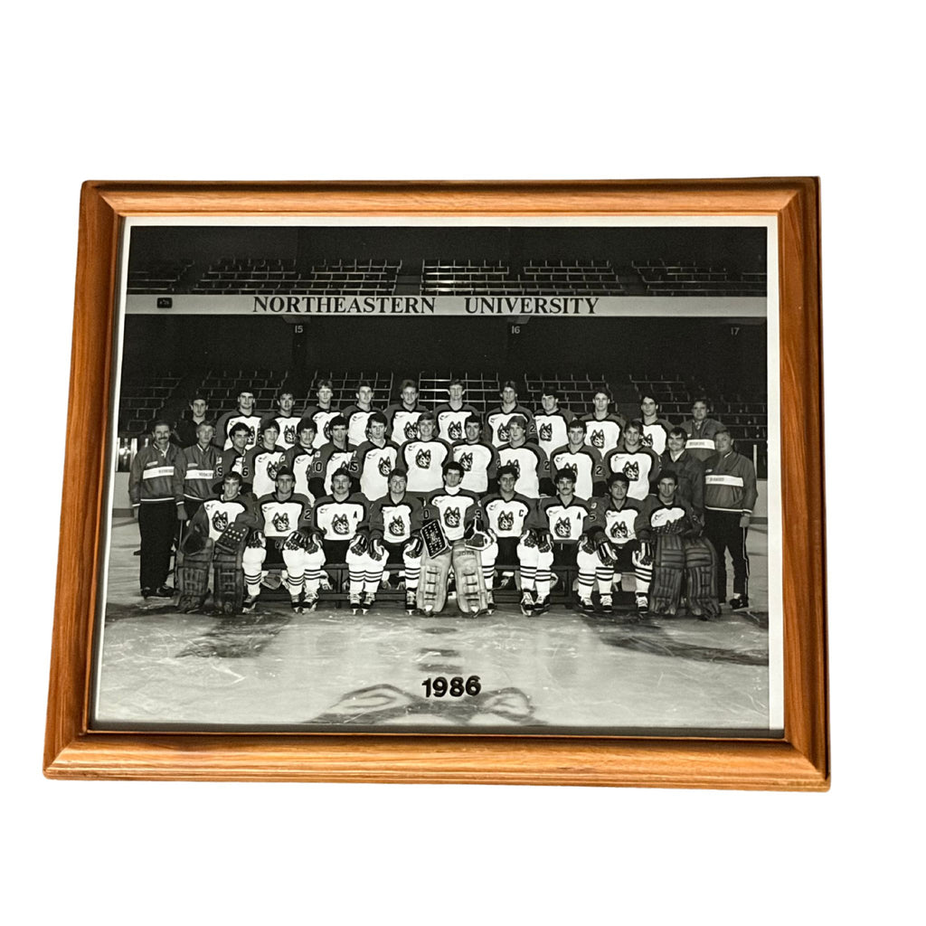 1986 Northeastern Team Hockey Framed Photograph