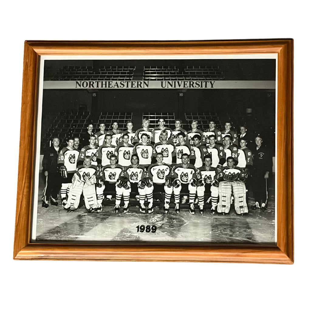 1989 Northeastern Team Hockey Framed Photograph