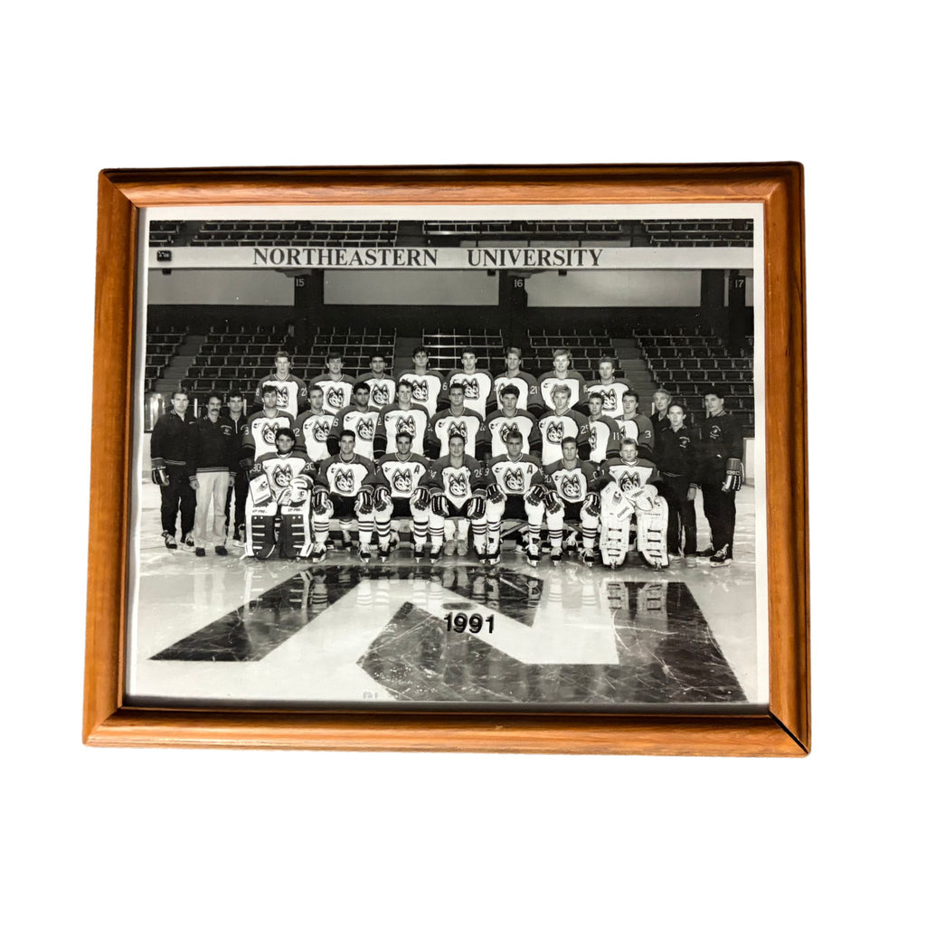 1991 Northeastern Team Hockey Framed Photograph
