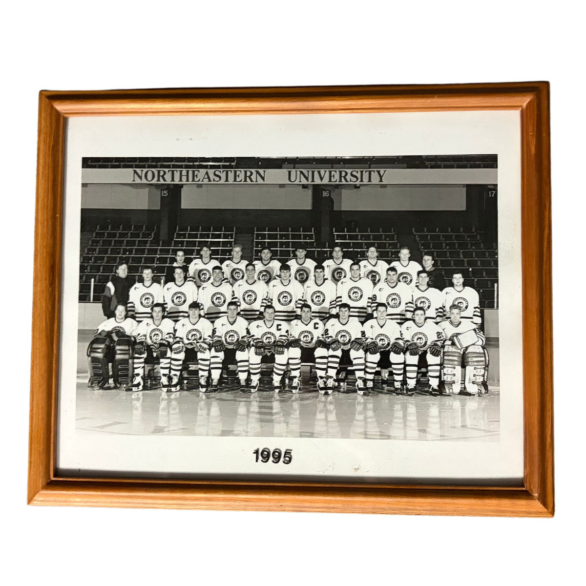 1995 Northeastern Team Hockey Framed Photograph