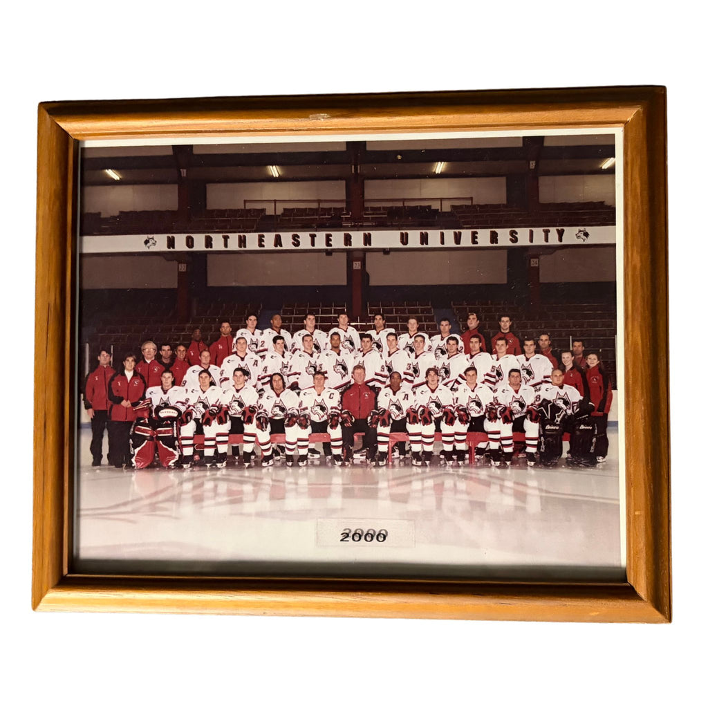 2000 Northeastern Team Hockey Framed Photograph