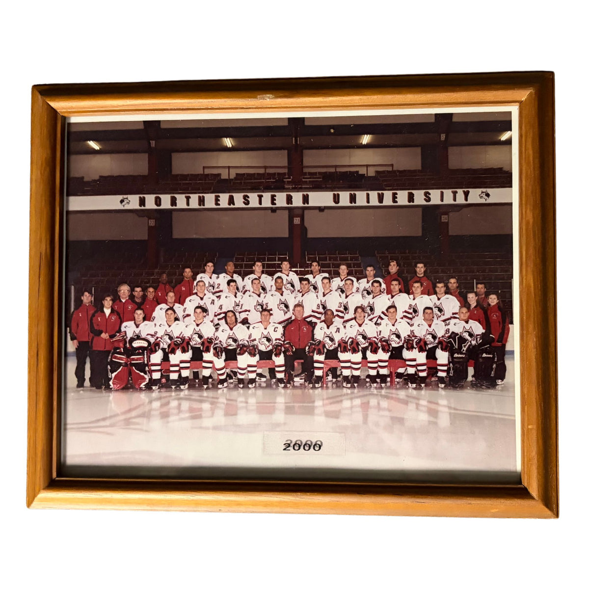 2000 Northeastern Team Hockey Framed Photograph