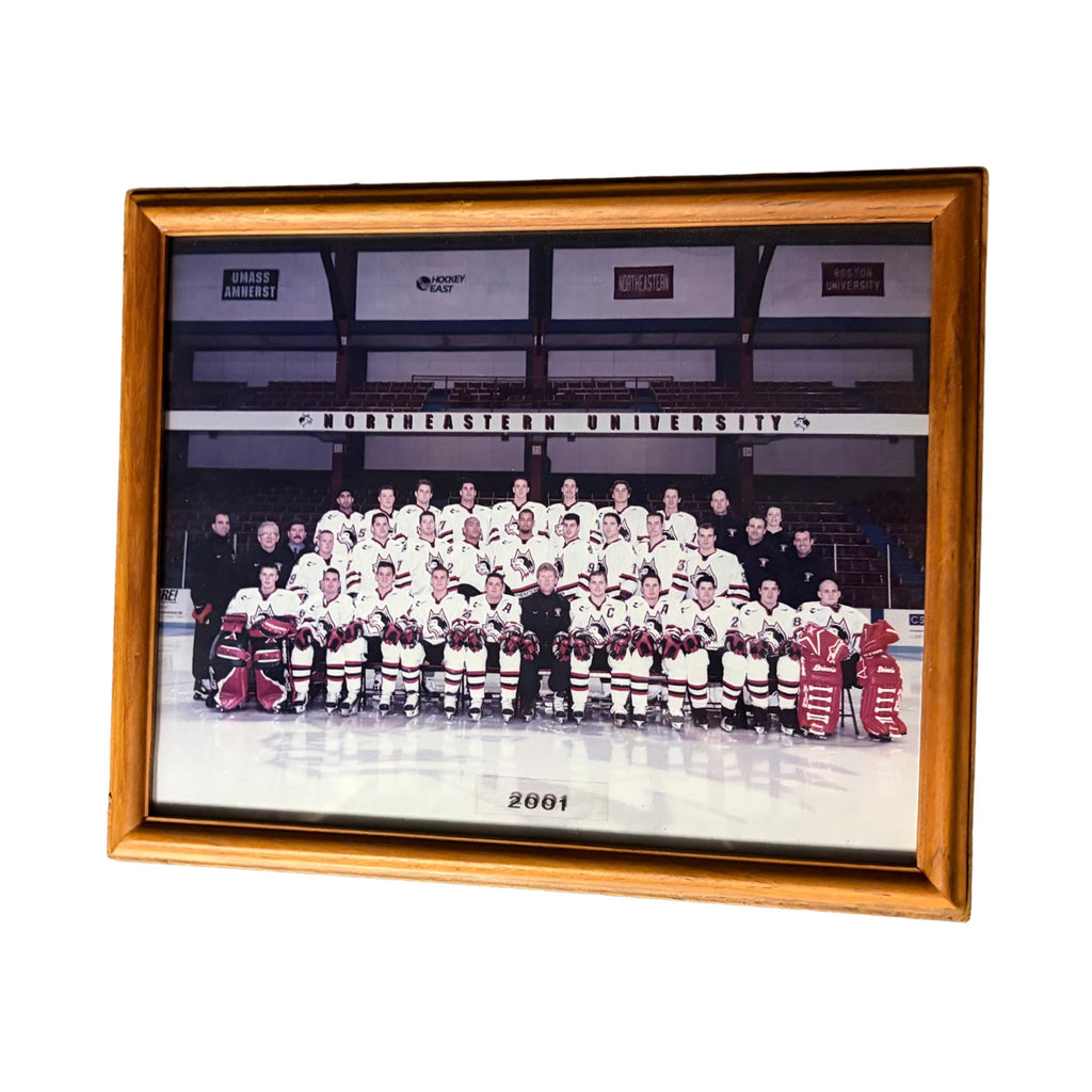 2001 Northeastern Team Hockey Framed Photograph