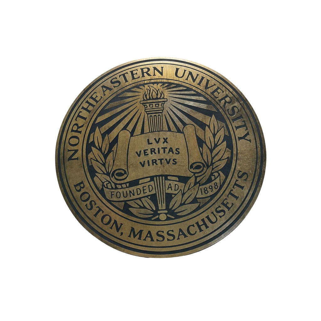 Gold Northeastern University Plaque