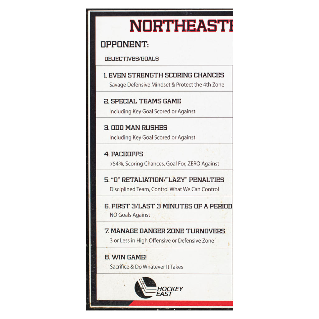 Northeastern Game Objective White Board