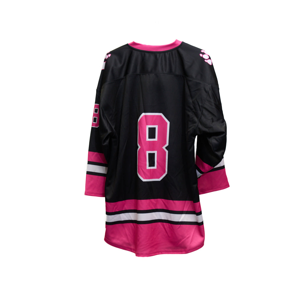 Northeastern Black Breast Cancer Awareness Jersey – No. 8