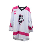Northeastern White Breast Cancer Awareness Jersey – No. 5