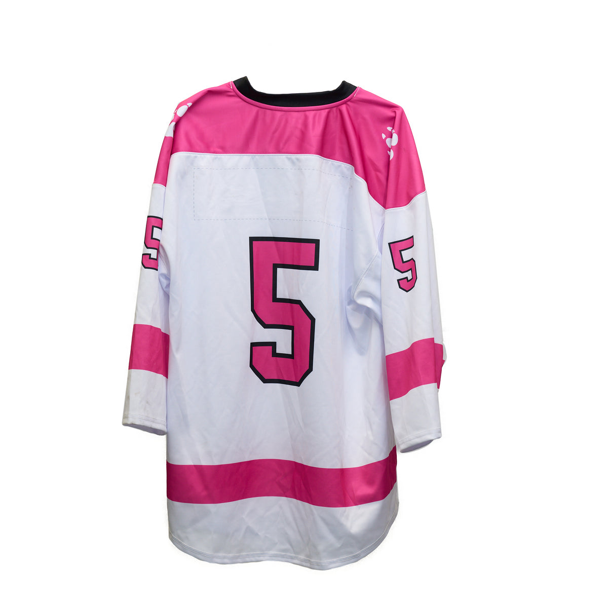Northeastern White Breast Cancer Awareness Jersey – No. 5