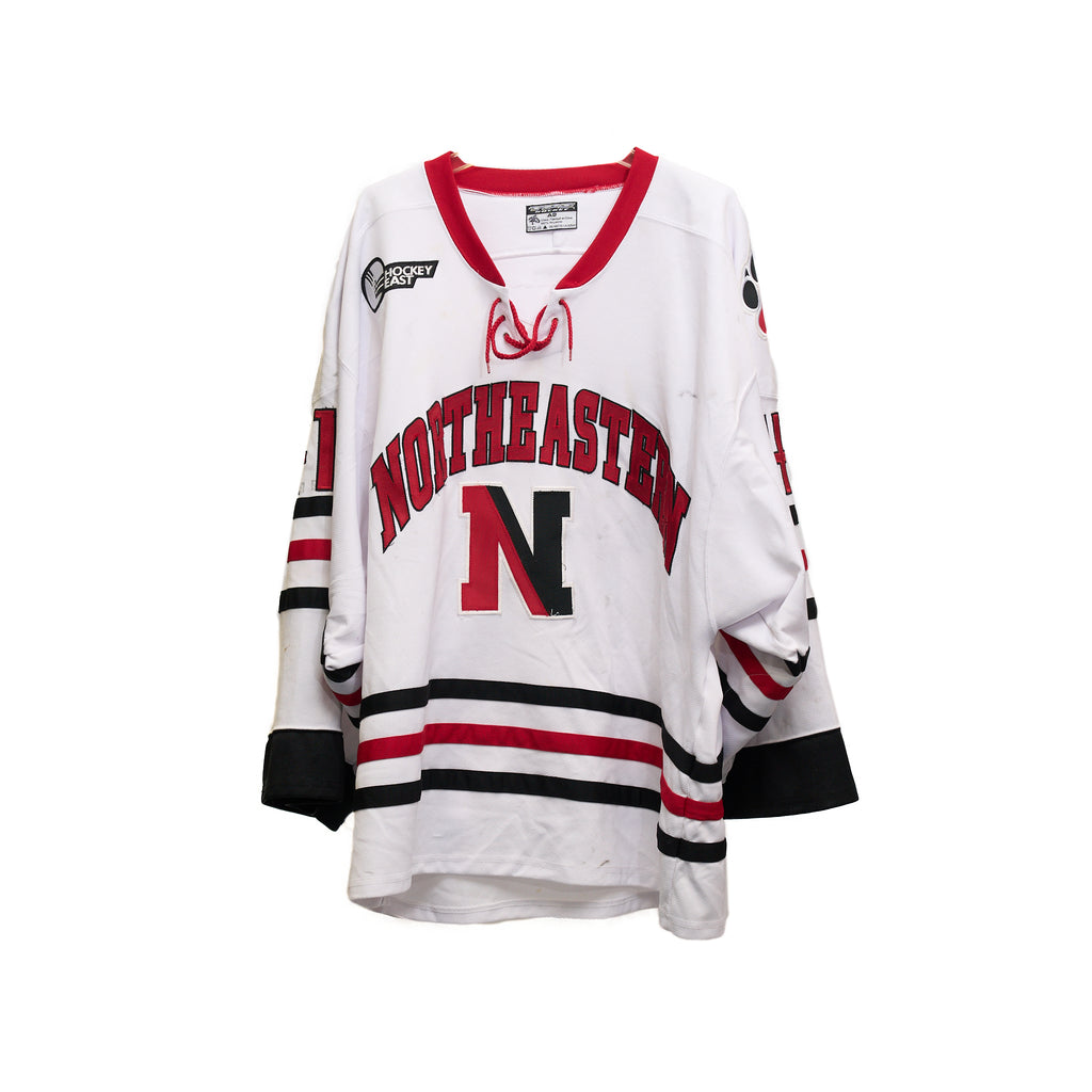 Northeastern Huskies Game-Issued Hockey Jersey – No. 41