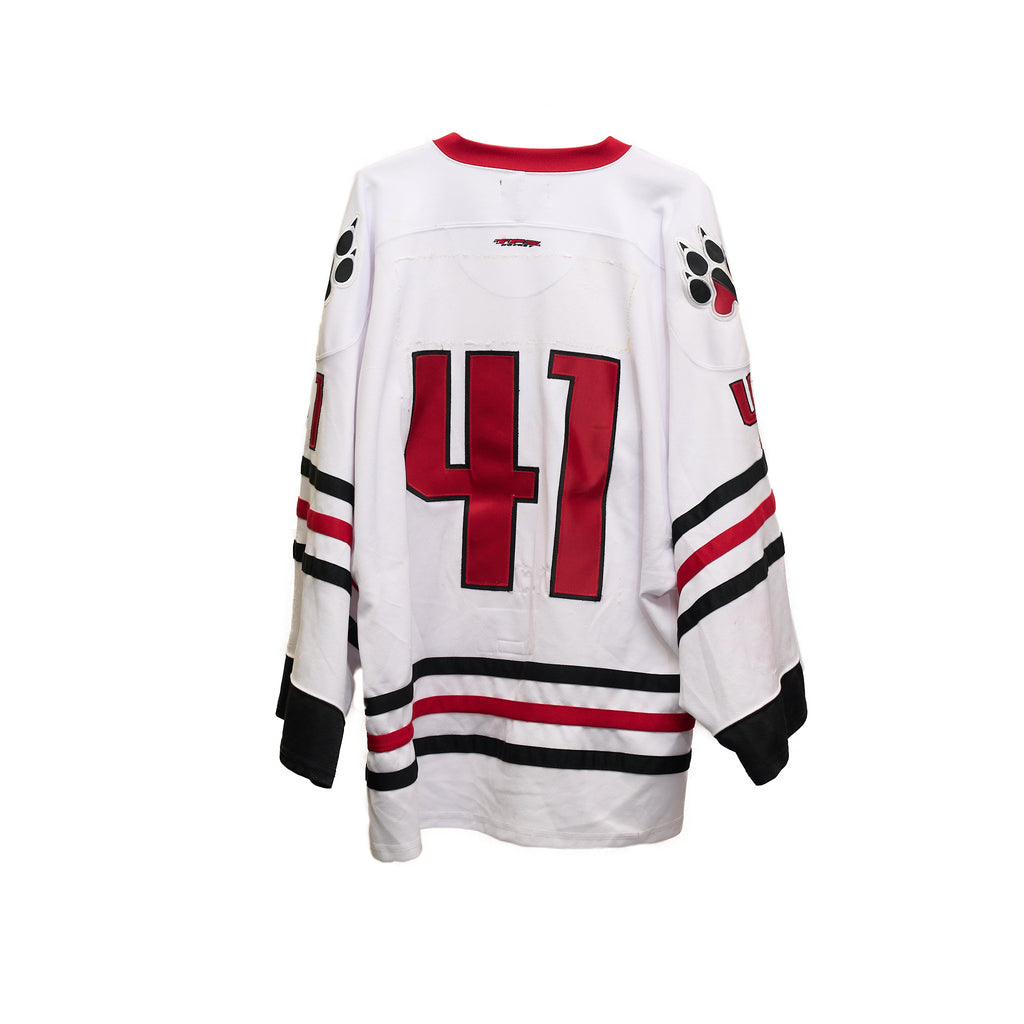 Northeastern Huskies Game-Issued Hockey Jersey – No. 41