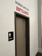Women's Lobby Restroom Sign