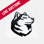 Auction Item: Women’s Husky Logo From Locker Room Door