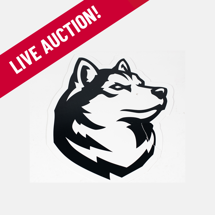 Auction Item: Women’s Husky Logo From Locker Room Door